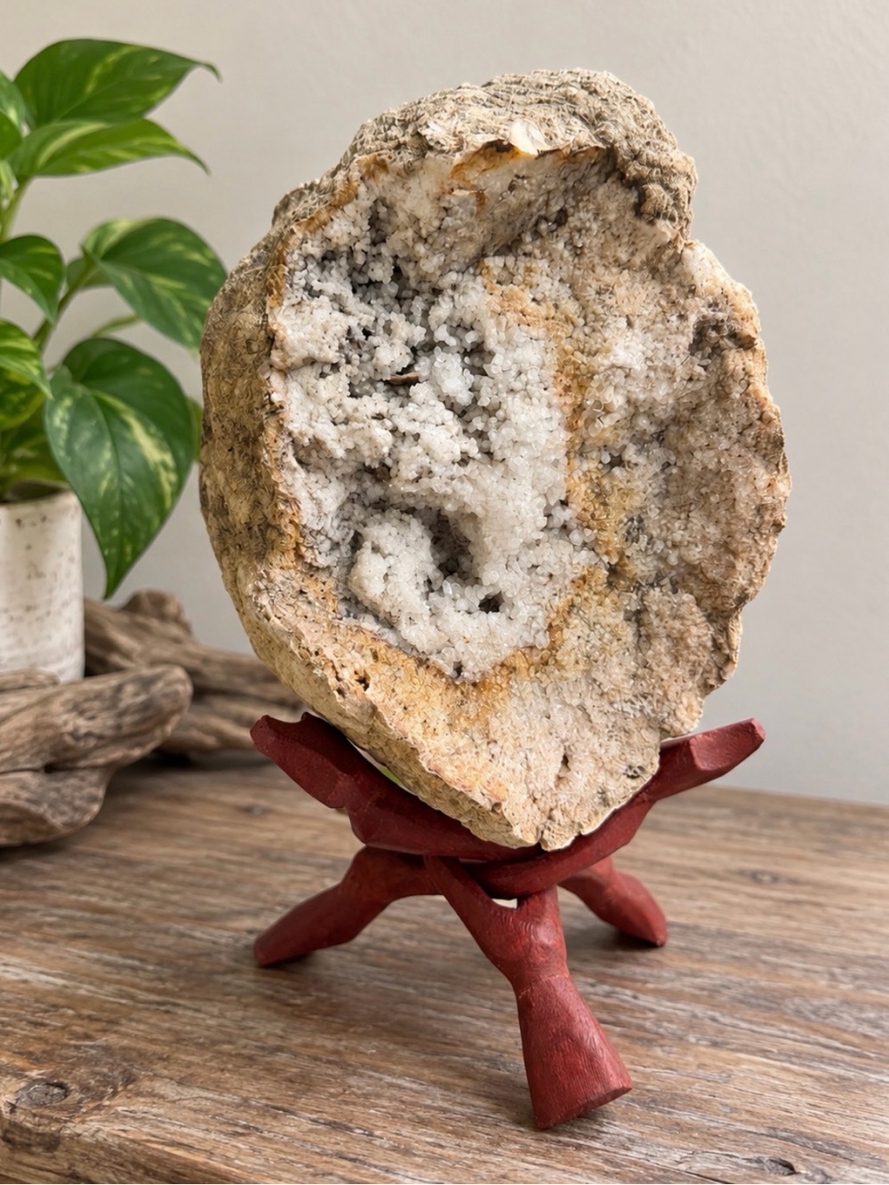 LARGE Natural Druzy Quartz Geode